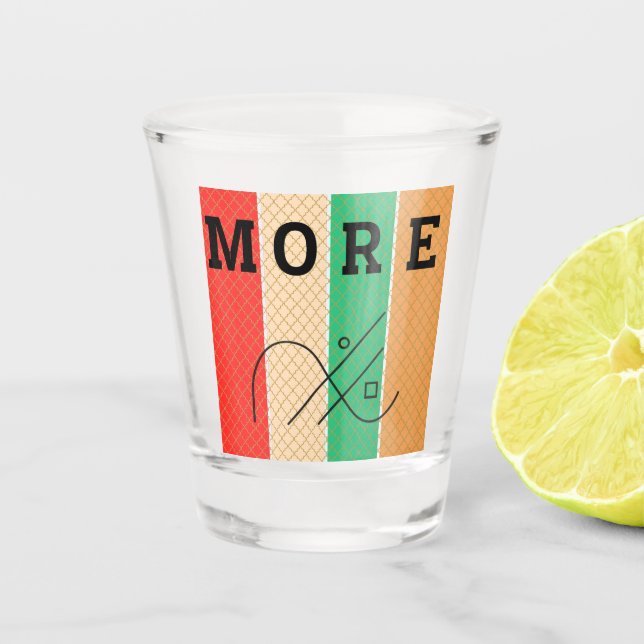 Vaso De Chupito Contraste y geometría negrita (Anverso)