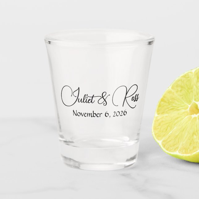 Vaso De Chupito Copa de bodas (Anverso)