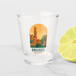 Vaso De Chupito Copa de chupito Vintage Bruges Bélgica – Arte de v