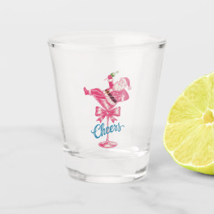 Vaso De Chupito Copa de cóctel de Navidad Santa Cheers Vintage Xma