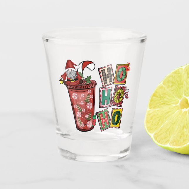 Vaso De Chupito Copa de Navidades de Santa Claus Gnome (Anverso)