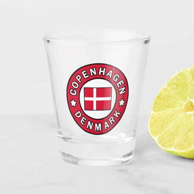 Vaso De Chupito Copenhague Dinamarca (Anverso)