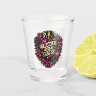 Vaso De Chupito Copo de chupito Frágil como una bomba