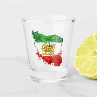 Vaso De Chupito Copo de chupito León y Sol de Irán | Shir o Khorsh