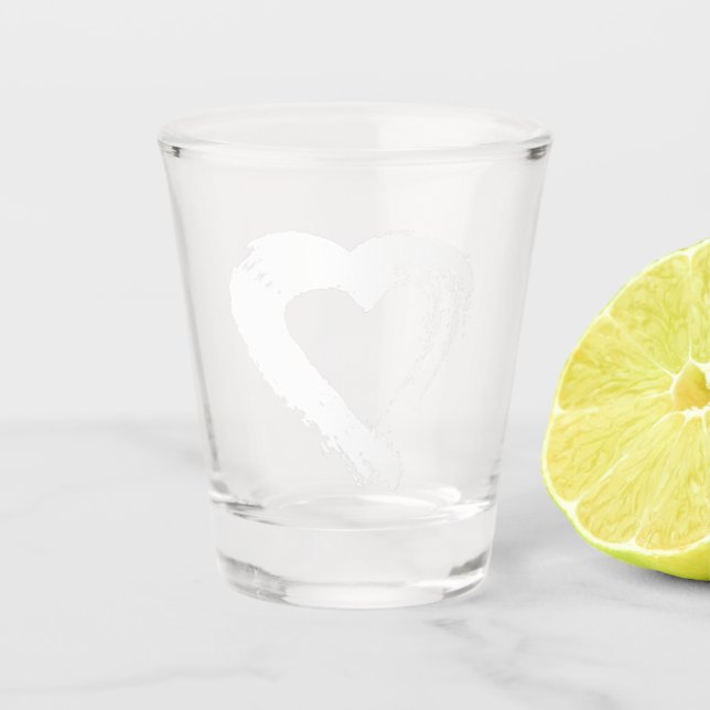 Vaso De Chupito Copo de luna corazón  (Anverso)