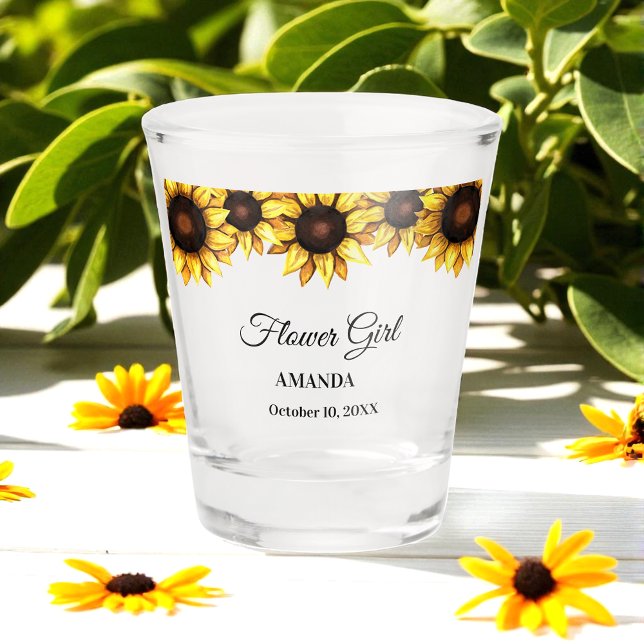 Vaso De Chupito Copo de novia niña flor de girasol (Subido por el creador)