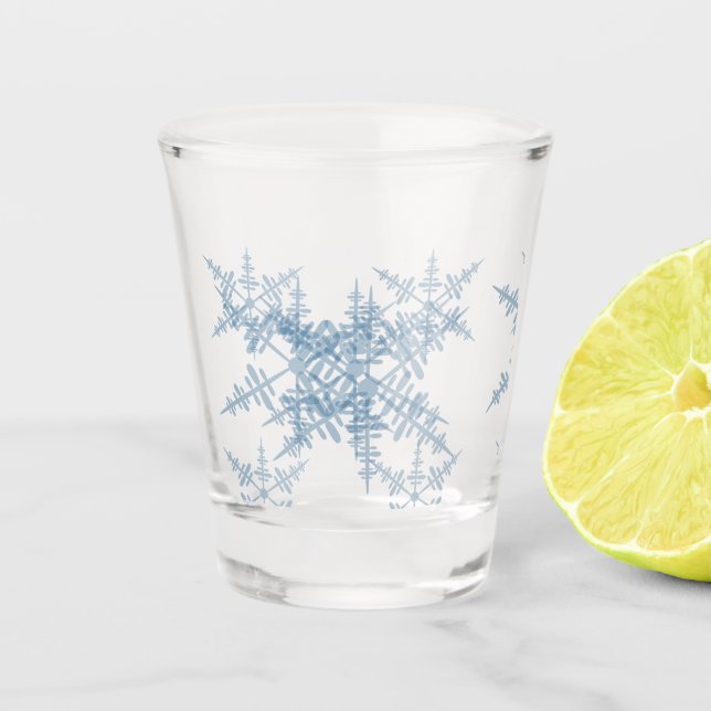 Vaso De Chupito Copos de nieve (Anverso)