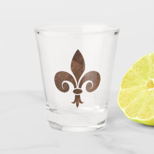 Vaso De Chupito Copper Fleur De Lis