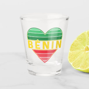 Vaso De Chupito Corazón beninés, amo Benín