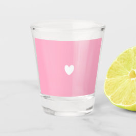 Vaso De Chupito Corazón blanco