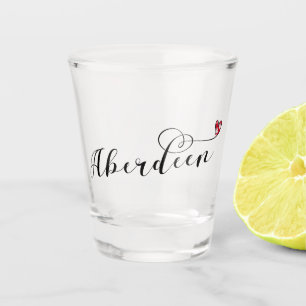 Vaso De Chupito Corazón de la Bandera de Aberdeen, Aberdonia