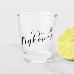 Vaso De Chupito Corazón de Mykonos, Grecia