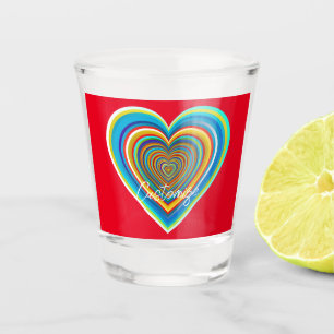 Vaso De Chupito Corazón de San Valentín multicolor Thunder_Cove