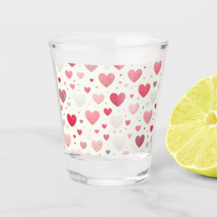 Vaso De Chupito Corazón El día de San Valentín colorido