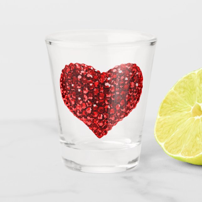 Vaso De Chupito Corazón precioso (Anverso)
