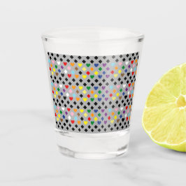 Vaso De Chupito Corazones Arcoíris