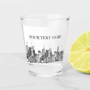 Vaso De Chupito Cordillera de Nueva York en Manhattan