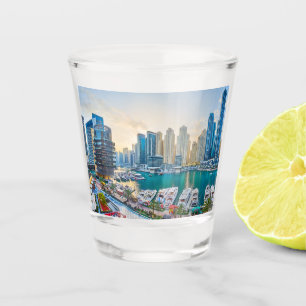 Vaso De Chupito Cornisa de rascacielos modernos de Dubai