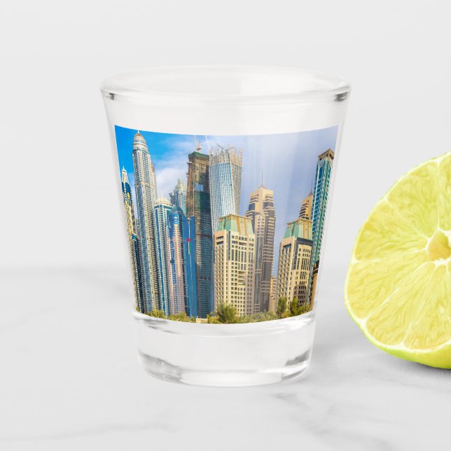 Vaso De Chupito Cornisa de rascacielos modernos de Dubai (Anverso)