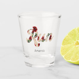 Vaso De Chupito CORRE Floral Patrón Tipo Retro Antiguo Rústico