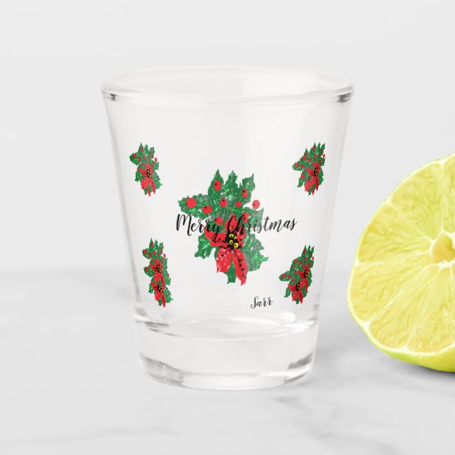 Vaso De Chupito Corto: navidades Glasswear (Anverso)