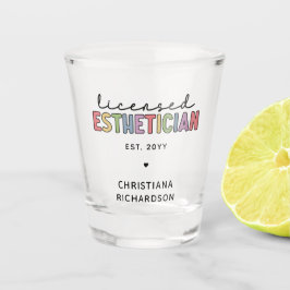 Vaso De Chupito Cosmetólogo estético con licencia de personalizado