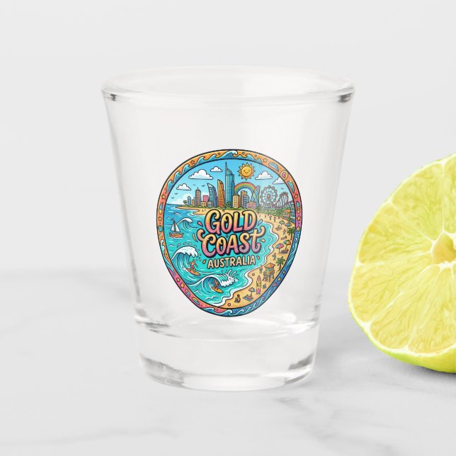 Vaso De Chupito Costa de Oro Australia (Anverso)