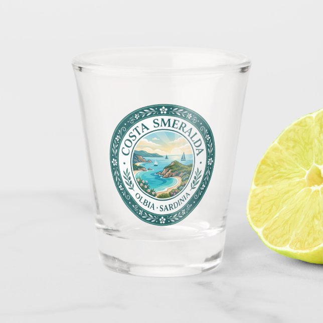 Vaso De Chupito Costa Smeralda Italia (Anverso)