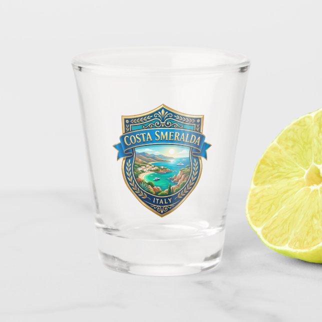 Vaso De Chupito Costa Smeralda Italia (Anverso)