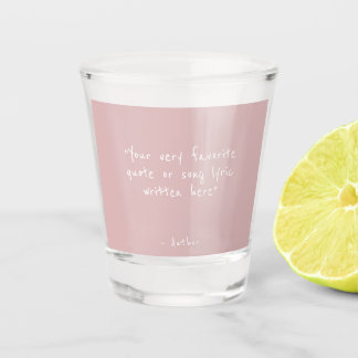 Vaso De Chupito Cota personalizada - crea la tuya rosa 