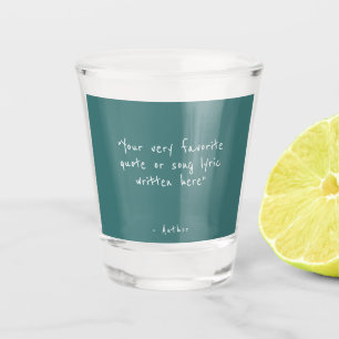 Vaso De Chupito Cota personalizada - crea tu propia verde azulada
