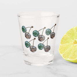 Vaso De Chupito Cottagecore Crystal Cherry Shot Glass - Gemstone