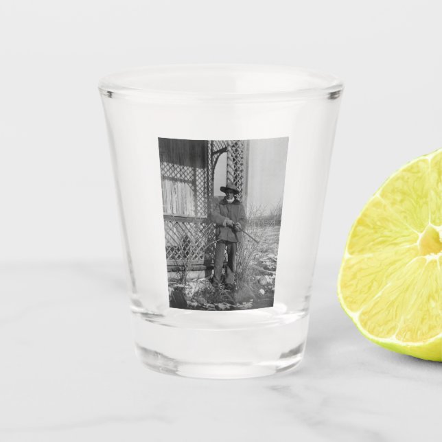 Vaso De Chupito Cowboy Rancher o canadiense fuera del viejo oeste (Anverso)