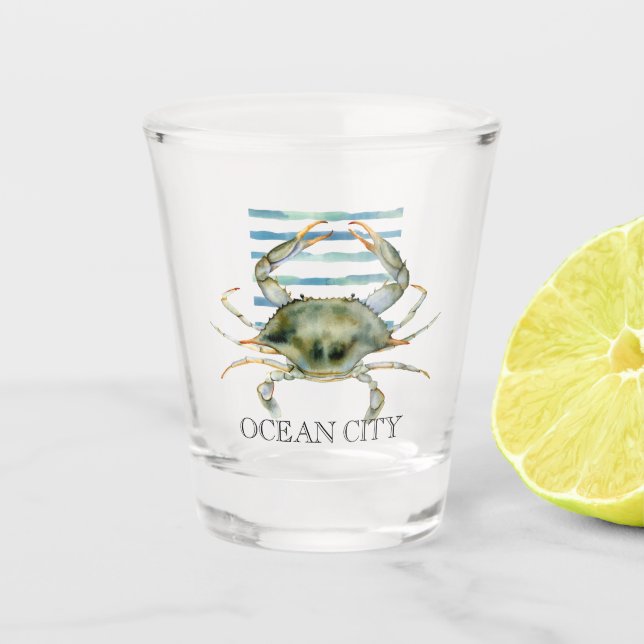 Vaso De Chupito CRAB Beach CRAB CITY OCEAN (Anverso)
