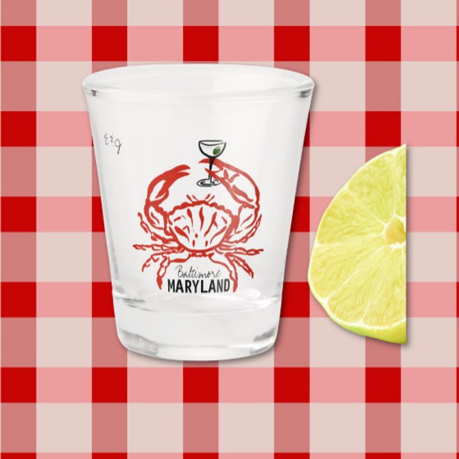 Vaso De Chupito Crab Maryland Boda (Subido por el creador)