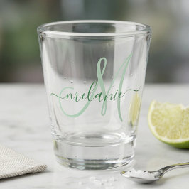 Vaso De Chupito Crea tu propio guión de nombre de monograma person