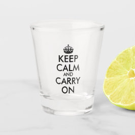 Vaso De Chupito Crea tu propio Keep Calm y Continúa