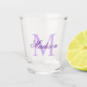 Vaso De Chupito Crea Tu Propio Monograma Personalizado Y Nombre Mo