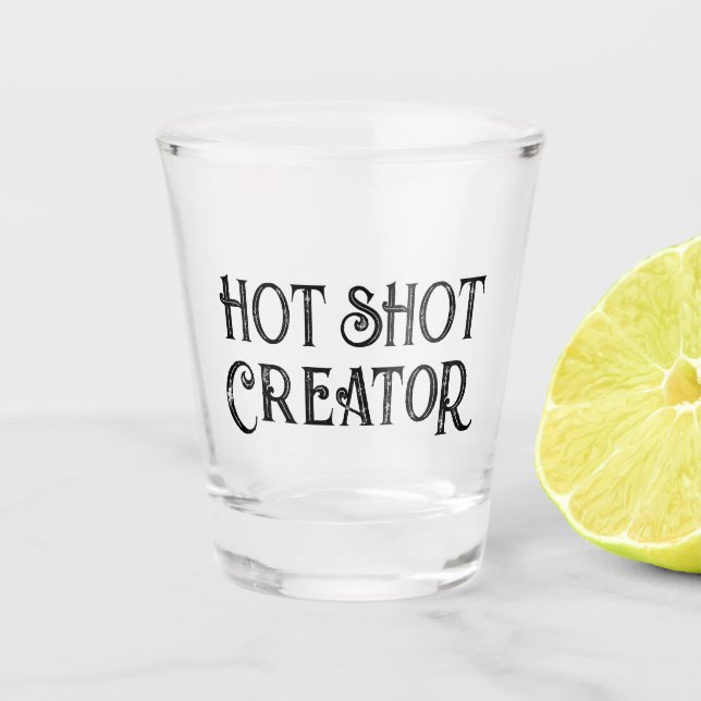 Vaso De Chupito Creador de Hot Shot | Gracioso vidrio caliente de  (Anverso)