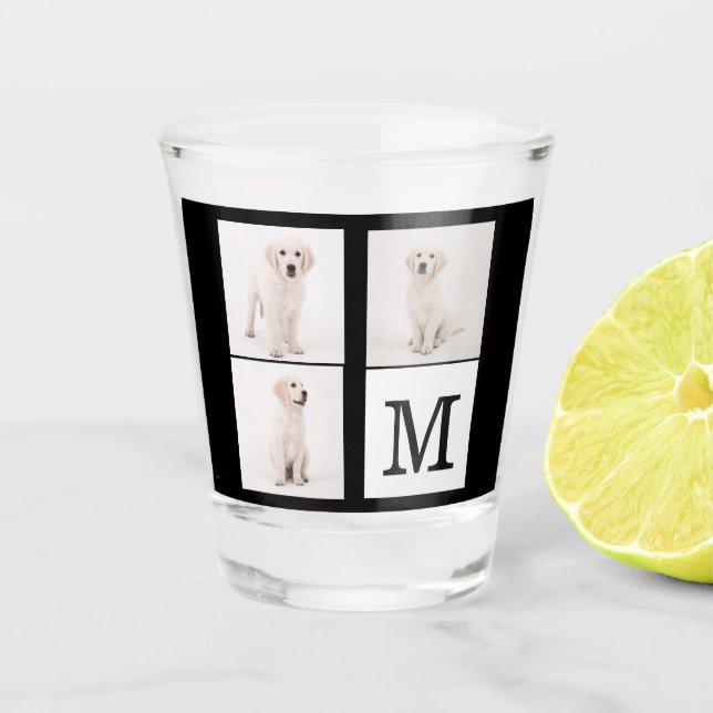 Vaso De Chupito Crear colección de monogramas de la familia de fot (Anverso)
