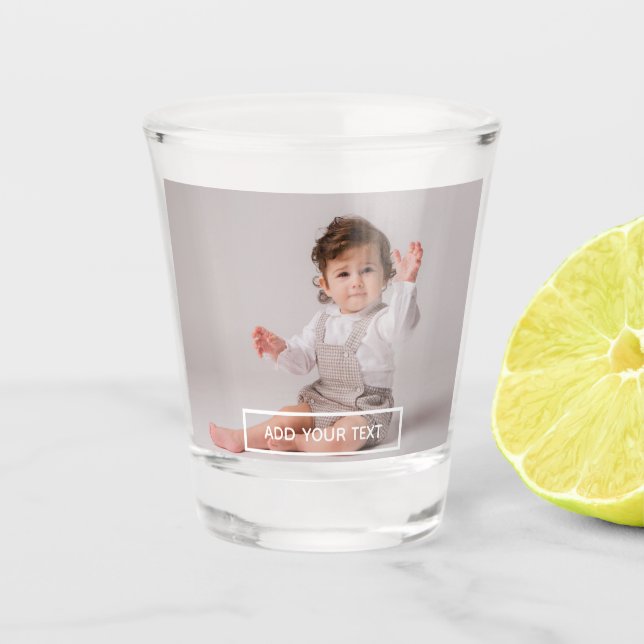Vaso De Chupito Crear su propia foto Personalizado (Anverso)
