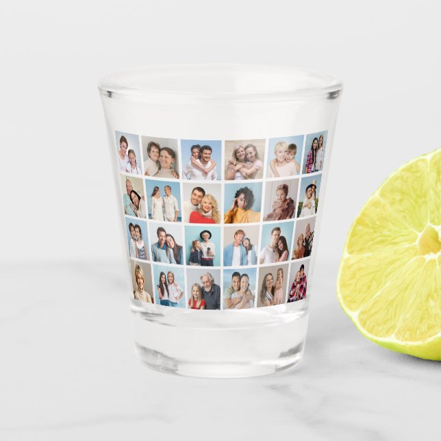 Vaso De Chupito Crear su propio Collage de fotos de 24 (Anverso)