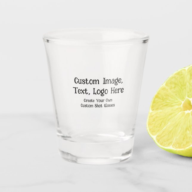 Vaso De Chupito Crear su propio diseño personalizado personalizado (Anverso)