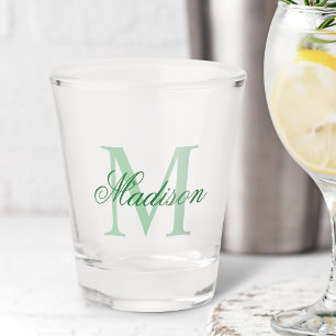 Vaso De Chupito Crear Su Propio Monograma Personalizado Y Denomina