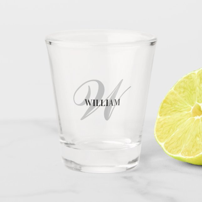 Vaso De Chupito Crear Su Propio Monograma Personalizado Y Nombrar  (Anverso)
