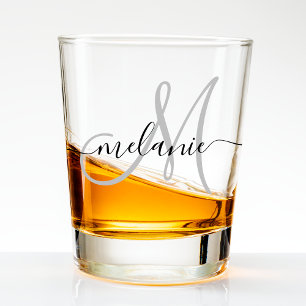 Vaso De Chupito Crear Su Propio Monograma Personalizado Y Script D