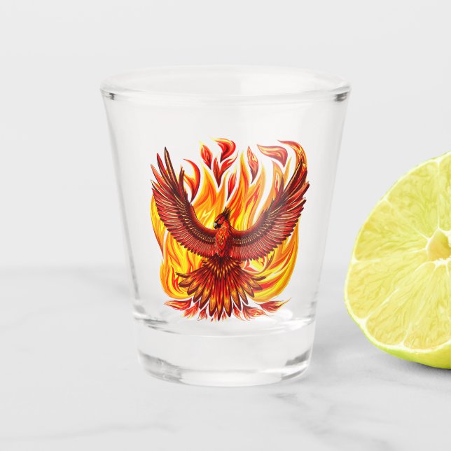 Vaso De Chupito Creatura mitológica inmortal de Phoenix (Anverso)