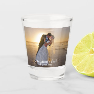 Vaso De Chupito Cree su propia foto de encargo de la boda