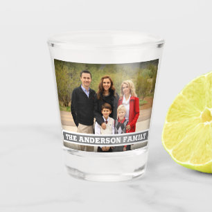 Vaso De Chupito Cree su propio monograma de la foto de familia