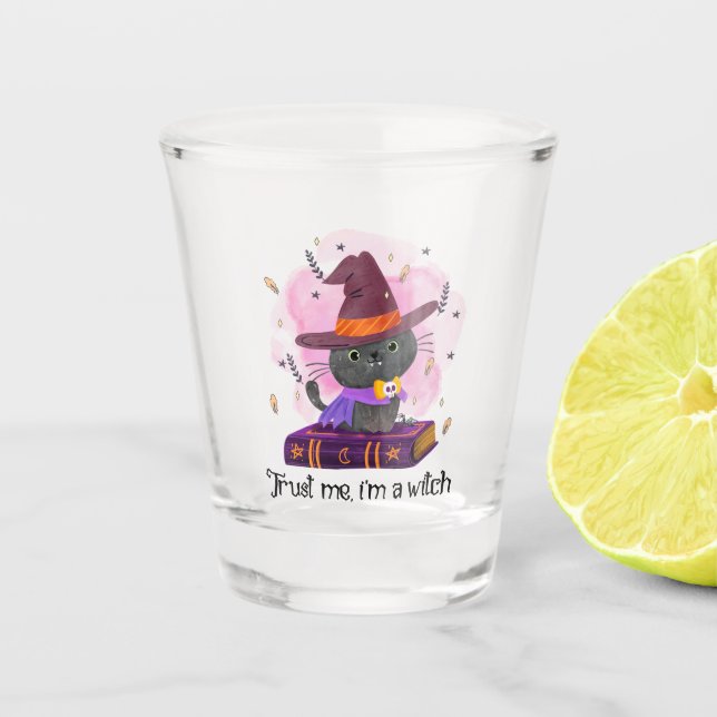 Vaso De Chupito Créeme, soy una bruja (Anverso)